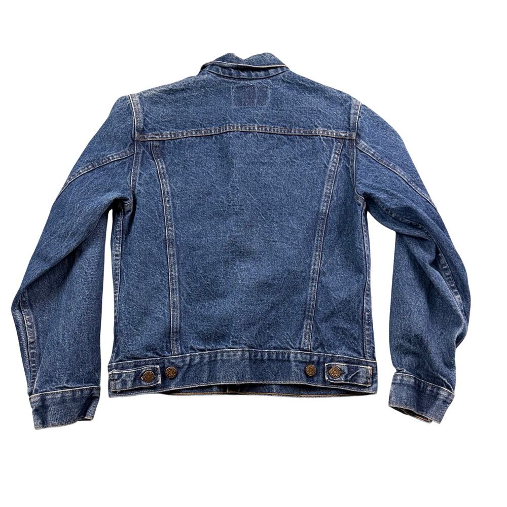 VIntage 1980s Levi's Type III Trucker Jean Jacket Medium Wash Denim Womens Small - Picture 2 of 9